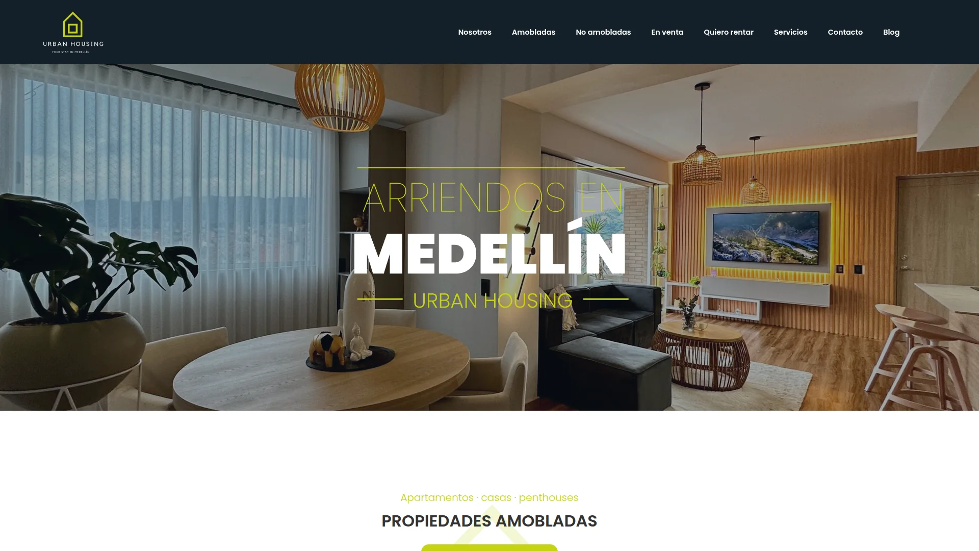 Diseño Web Urban Housing — Amays Group